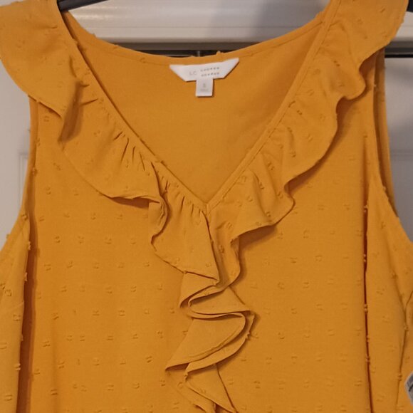 #30 3/$18 - Lauren Conrad Yellow Tank Top Size S - Picture 6 of 6